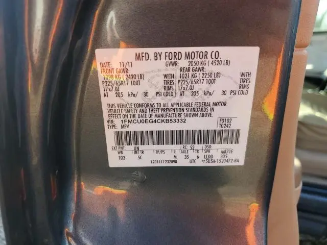 2012 FORD ESCAPE LIMITED  