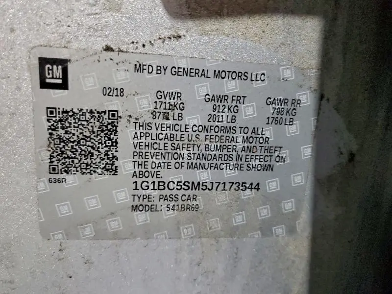 2018 CHEVROLET CRUZE LS  