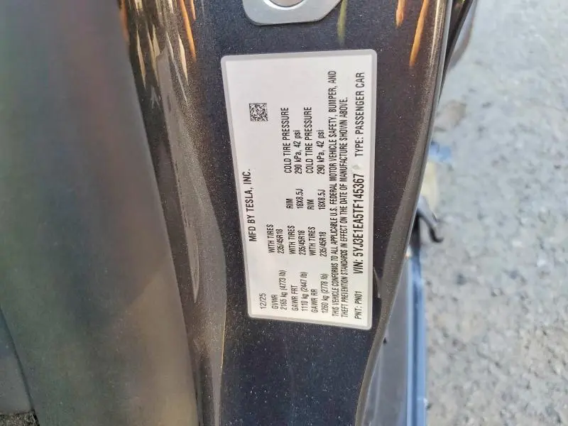 2026 TESLA MODEL 3   