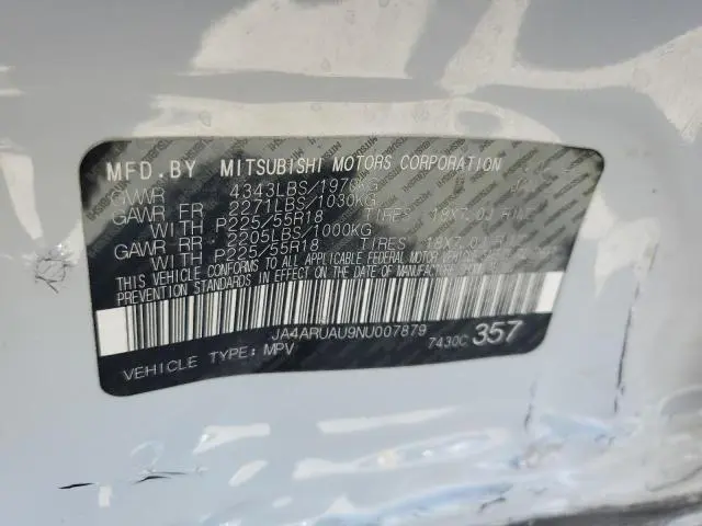 2022 MITSUBISHI OUTLANDER SPORT ES  