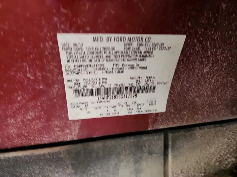 2014 FORD TAURUS SEL  