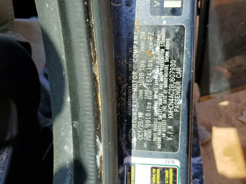 2011 HYUNDAI ACCENT GLS  