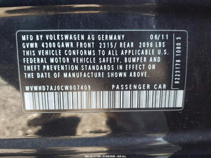 2012 VOLKSWAGEN GTI 4-DOOR