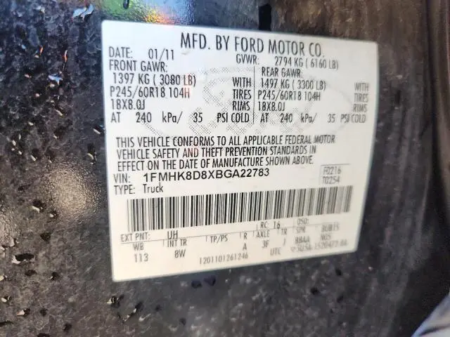 2011 FORD EXPLORER XLT  