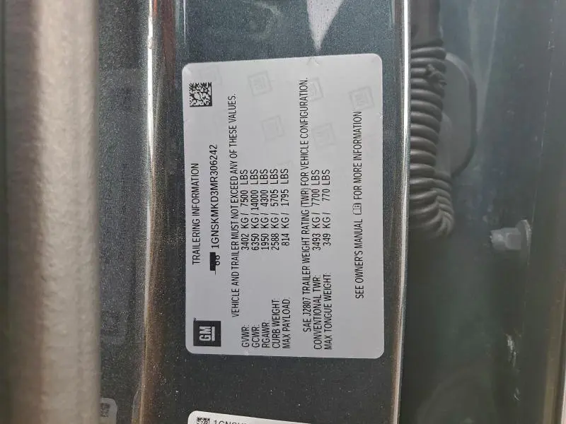 2021 CHEVROLET TAHOE K1500 LS  