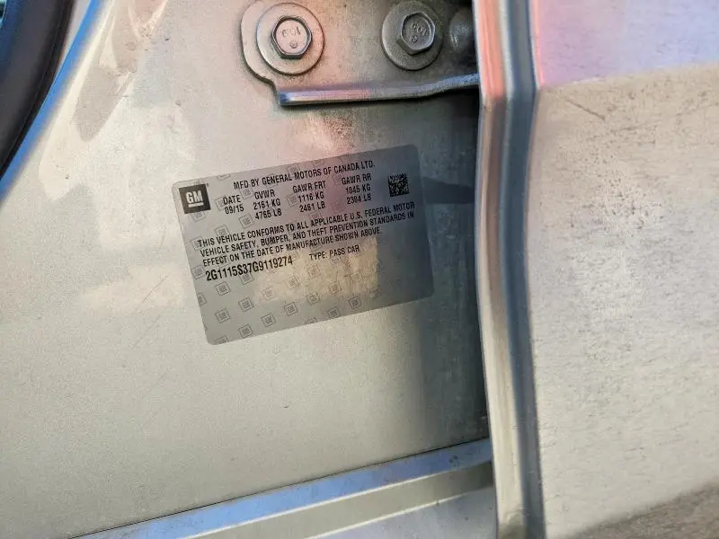 2016 CHEVROLET IMPALA LT  