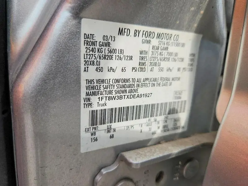 2013 FORD F350 SUPER DUTY  