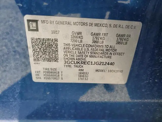 2018 CHEVROLET SILVERADO K1500 LT  
