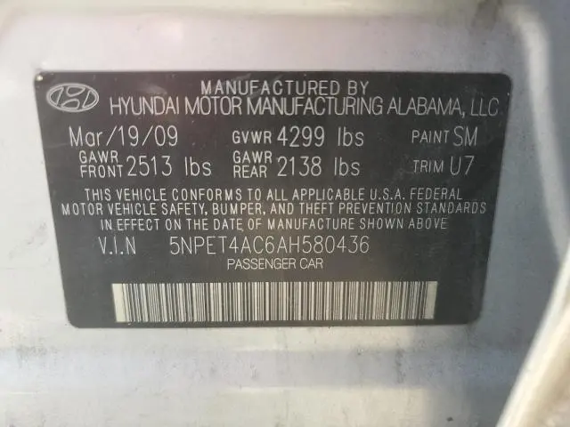 2010 HYUNDAI SONATA GLS  