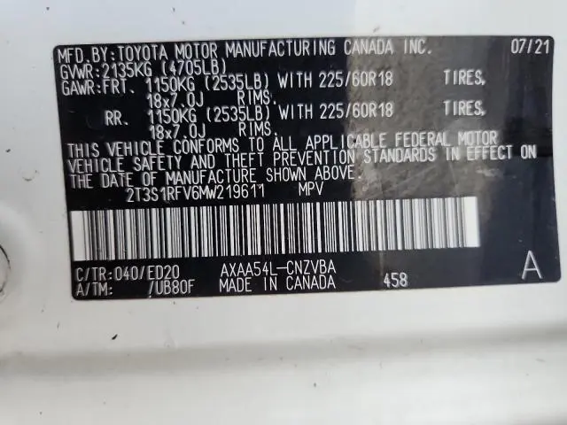 2021 TOYOTA RAV4 TRD OFF ROAD  