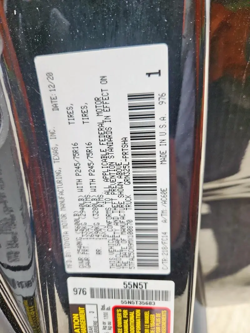 2021 TOYOTA TACOMA DOUBLE CAB  