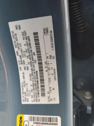 2021 FORD BRONCO BASE  