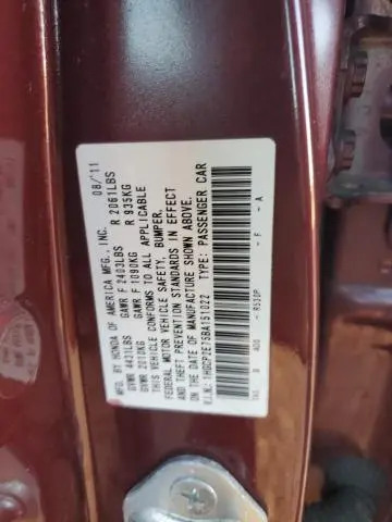 2011 HONDA ACCORD EX  