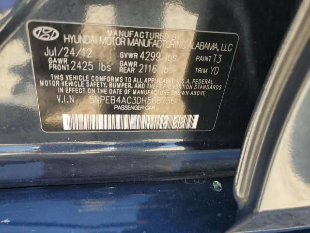 2013 HYUNDAI SONATA GLS  