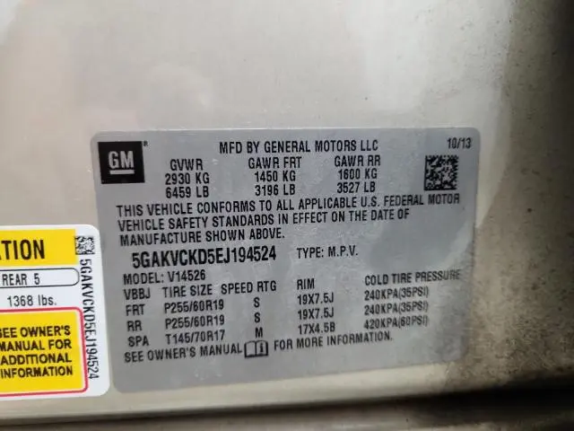 2014 BUICK ENCLAVE