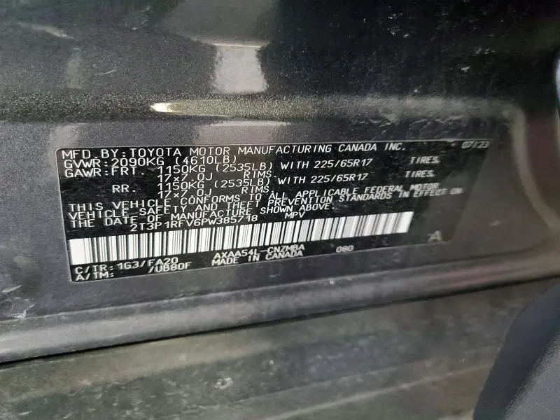 2023 TOYOTA RAV4 XLE  