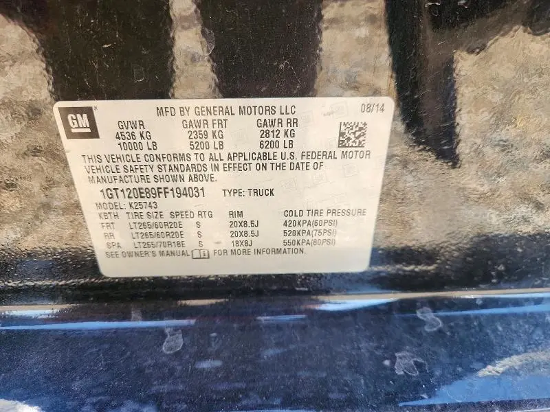 2015 GMC SIERRA K2500 DENALI  