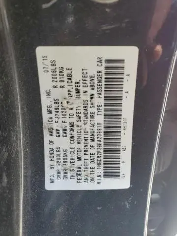 2015 HONDA ACCORD LX  