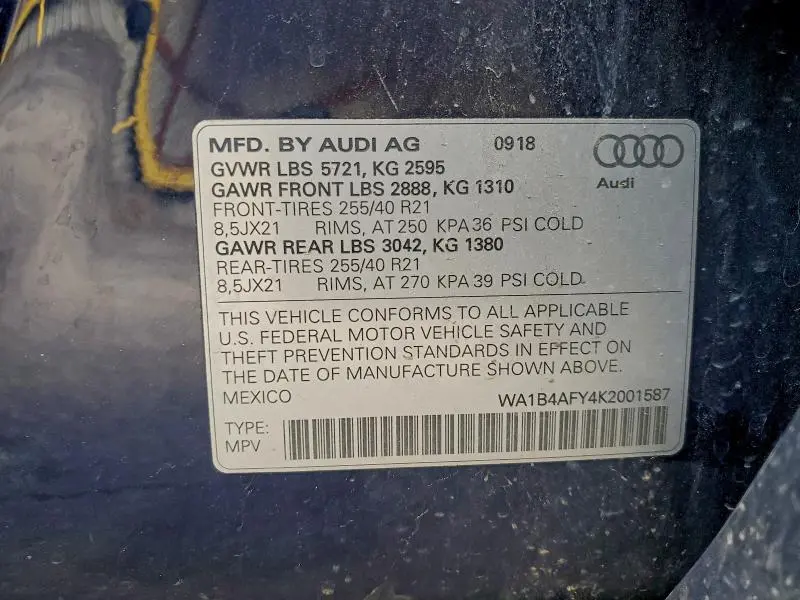 2019 AUDI SQ5 PREMIUM PLUS  