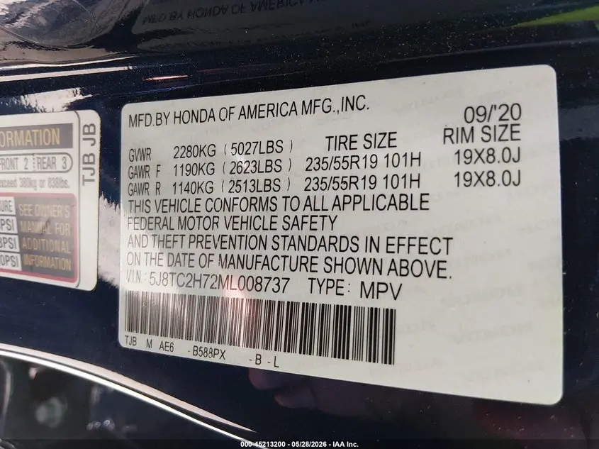 2021 ACURA RDX ADVANCE PACKAGE/PMC EDITION