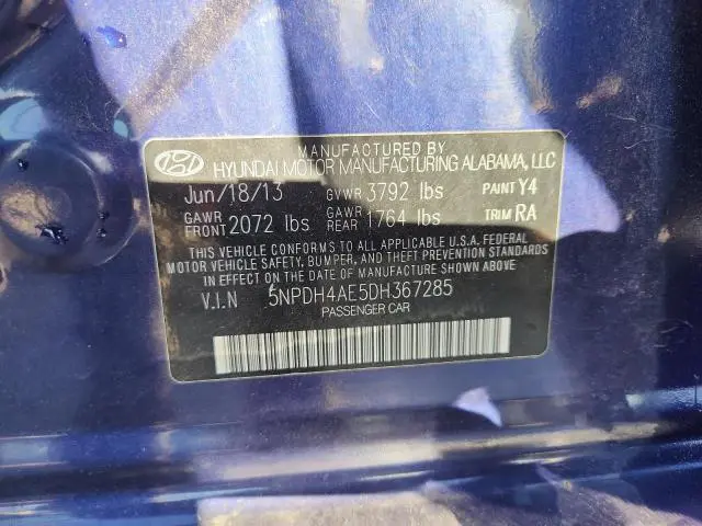 2013 HYUNDAI ELANTRA GLS  