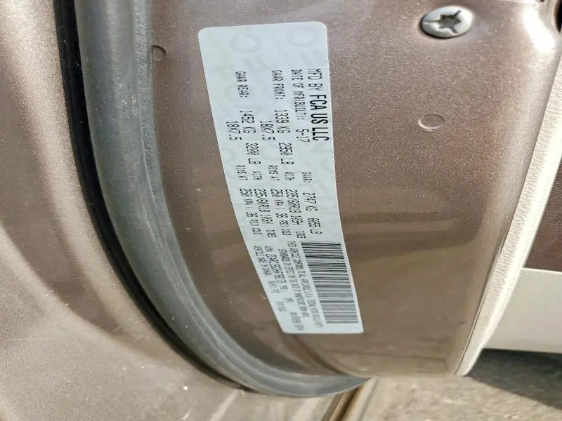 2017 CHRYSLER PACIFICA TOURING L  