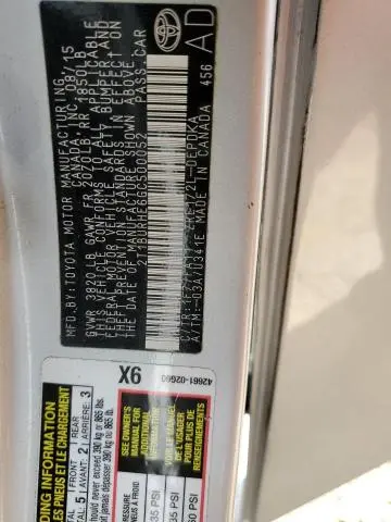 2016 TOYOTA COROLLA L  