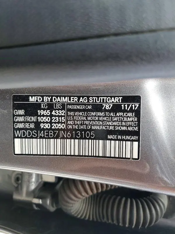 2018 MERCEDES-BENZ CLA 250  
