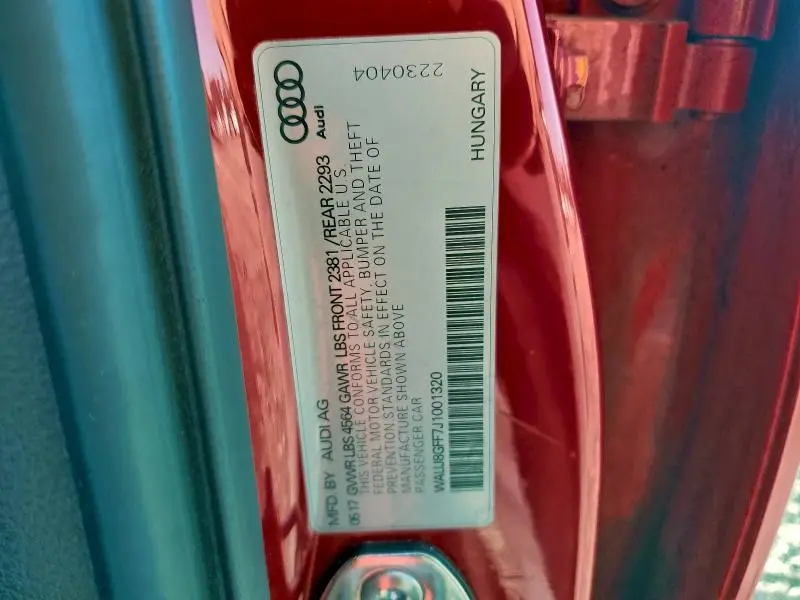 2018 AUDI A3 PREMIUM PLUS  