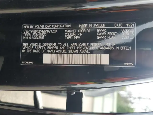 2022 VOLVO XC90 T8 RECHARGE R-DESIGN  