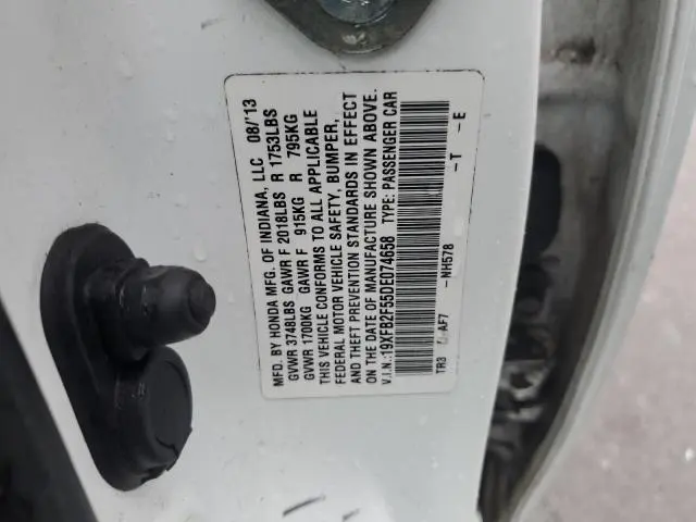 2013 HONDA CIVIC LX  