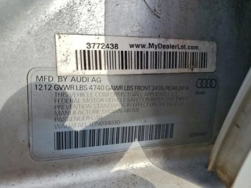 2013 AUDI A4 PREMIUM  