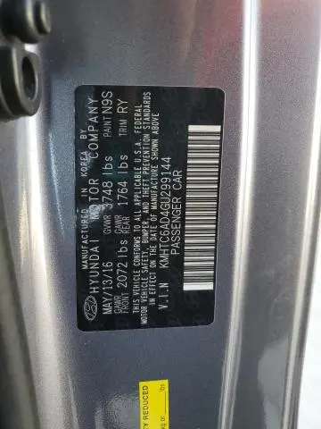 2016 HYUNDAI VELOSTER   
