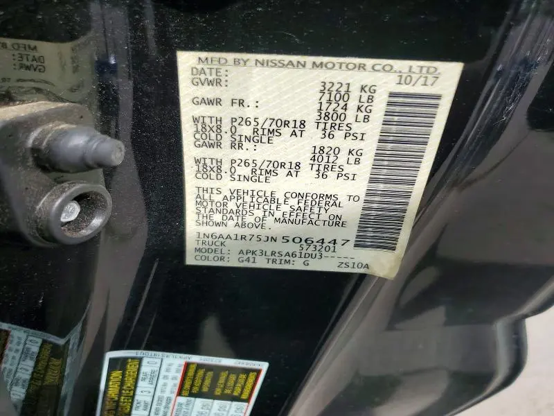 2018 NISSAN TITAN S  