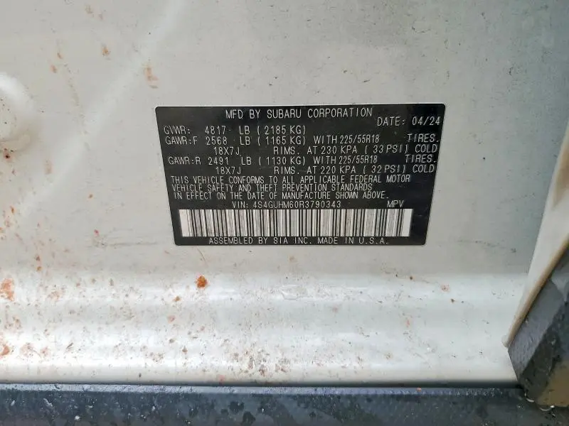 2024 SUBARU CROSSTREK LIMITED  