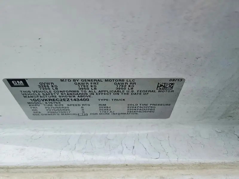 2014 CHEVROLET SILVERADO K1500 LT  