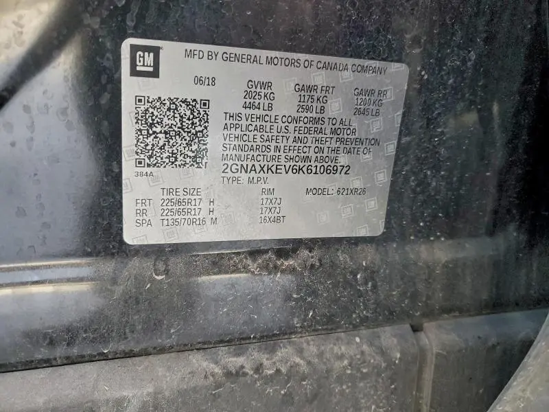 2019 CHEVROLET EQUINOX LT  