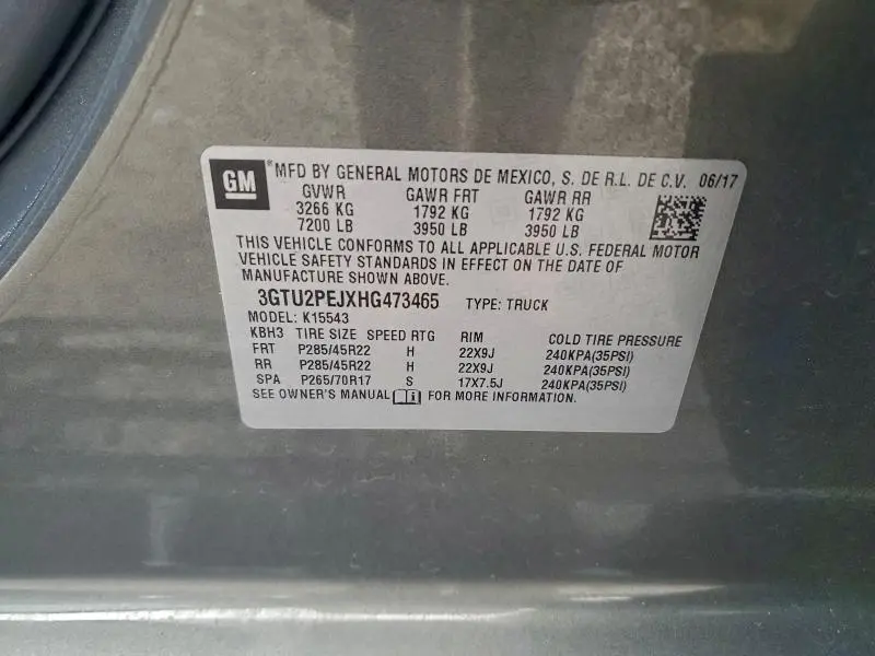 2017 GMC SIERRA K1500 DENALI  