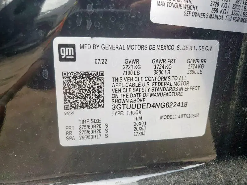 2022 GMC SIERRA K1500 SLT  