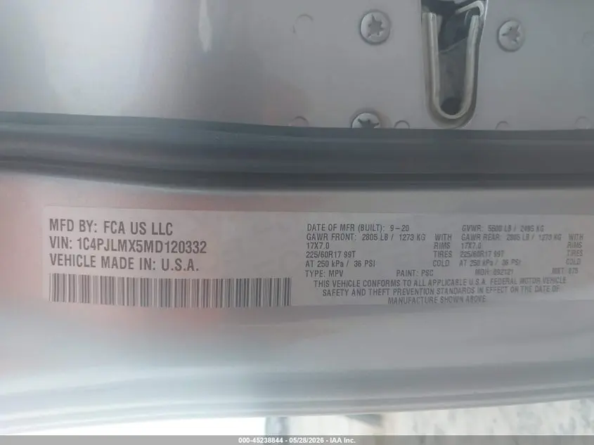 2021 JEEP CHEROKEE LATITUDE LUX FWD