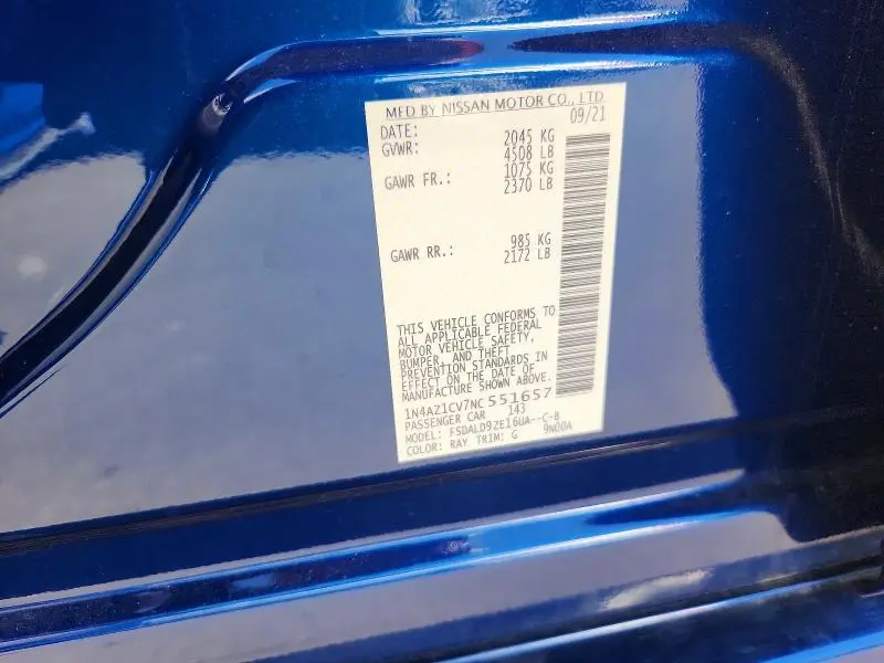 2022 NISSAN LEAF SV  