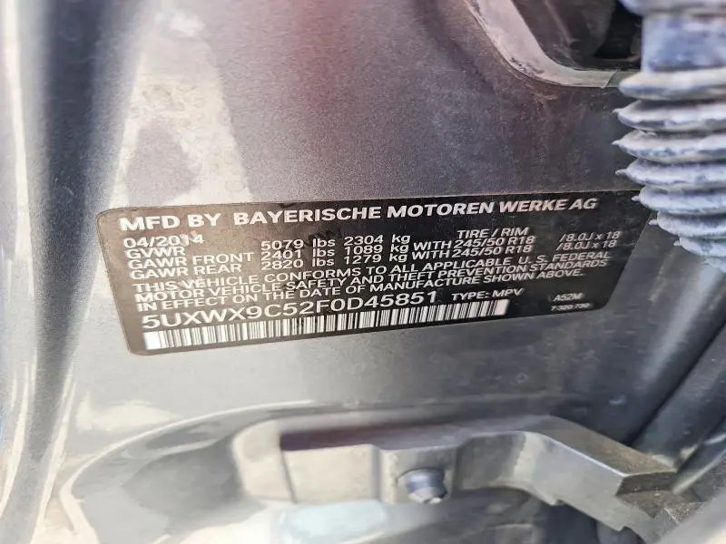 2015 BMW X3 XDRIVE28I  