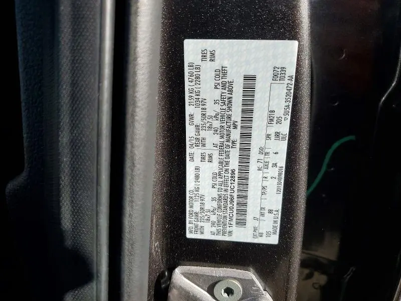 2015 FORD ESCAPE TITANIUM  