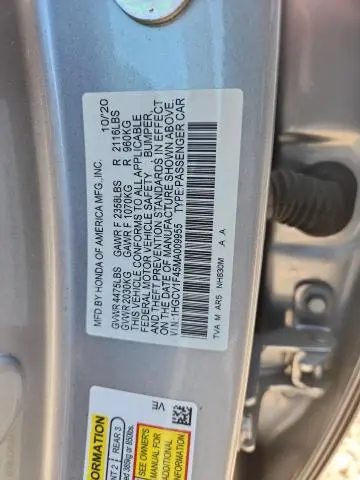 2021 HONDA ACCORD SPORT SE  