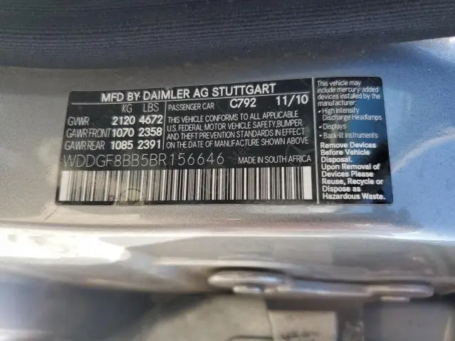 2011 MERCEDES-BENZ C 300 4MATIC  