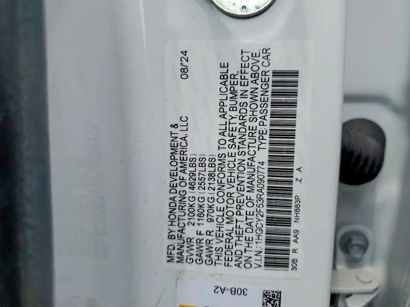 2024 HONDA ACCORD HYBRID SPORT  