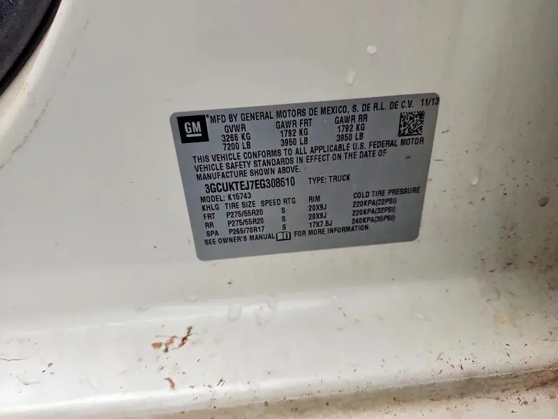 2014 CHEVROLET SILVERADO K1500 HIGH COUNTRY  