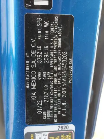 2022 KIA FORTE GT LINE  