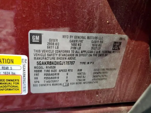 2016 BUICK ENCLAVE   