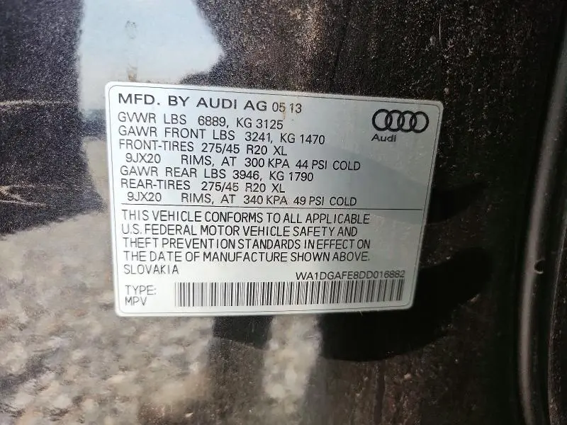 2013 AUDI Q7 PRESTIGE  